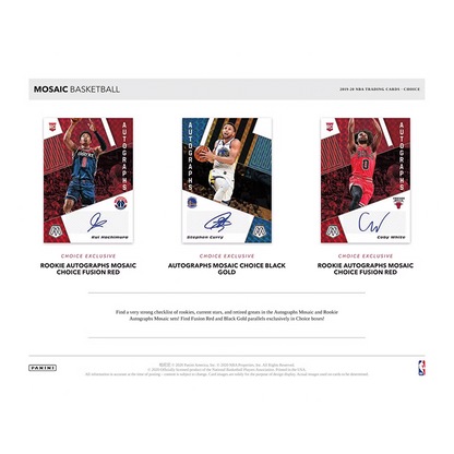 2019/20 Panini Mosaic Basketball Choice Case (20 CT)