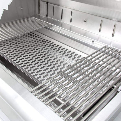 Blaze 32-Inch Built-In Stainless Steel Charcoal Grill w/ Adjustable Charcoal Tray - BLZ-4-CHAR