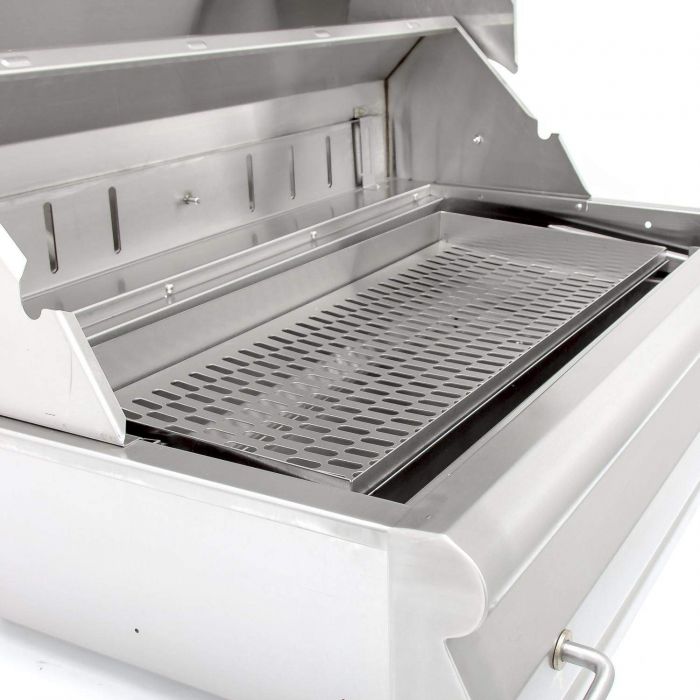 Blaze 32-Inch Built-In Stainless Steel Charcoal Grill w/ Adjustable Charcoal Tray - BLZ-4-CHAR