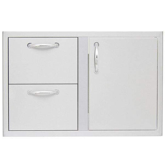 Blaze BLZ-DDC-R Access Door and Double Drawer Combo, 32-inch
